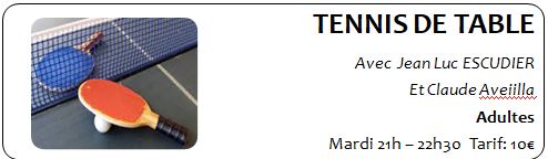 Tennis de table 1